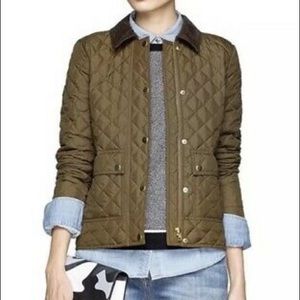 J Crew Quilted Tack Jacket Barn Field Coat Down